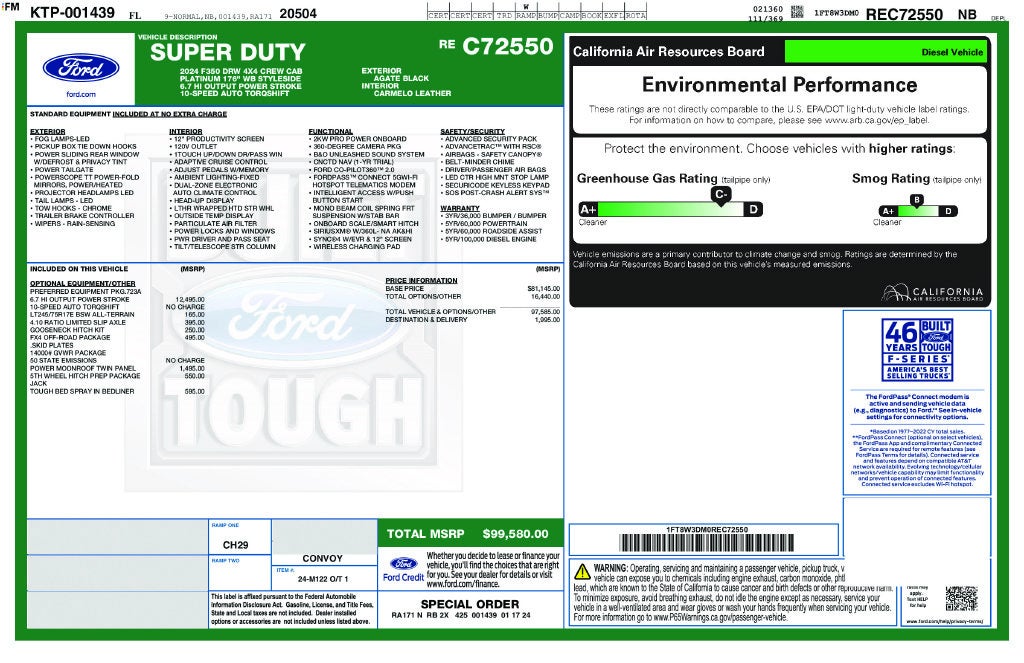 2024 Ford F-350SD Platinum