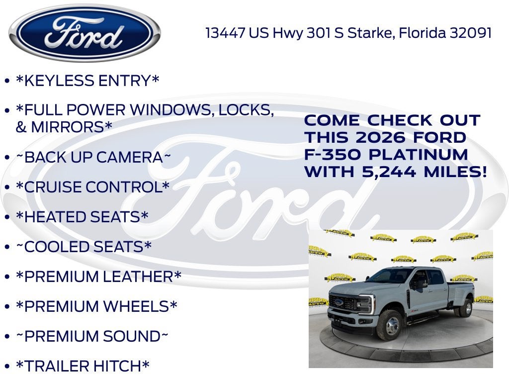 2026 Ford F-350SD Platinum DRW 723A