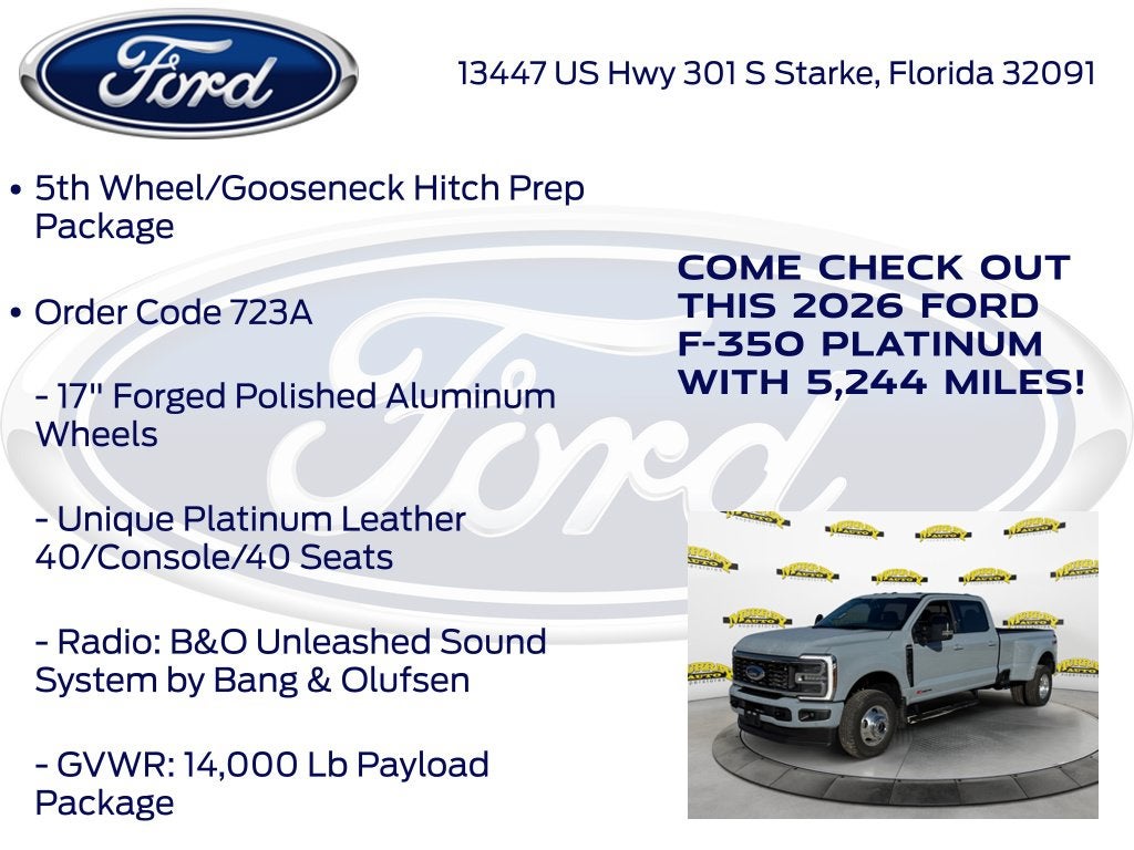 2026 Ford F-350SD Platinum DRW 723A
