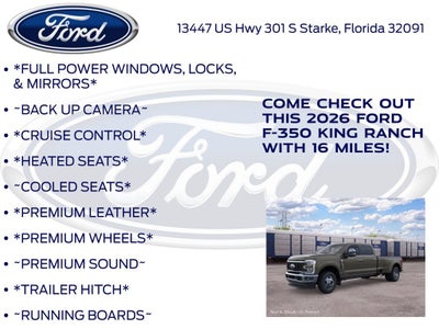 2026 Ford F-350SD King Ranch DRW 720A