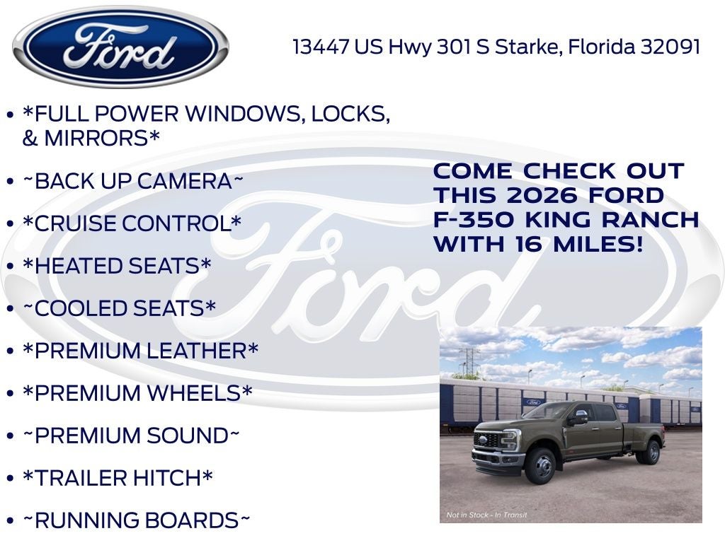 2026 Ford F-350SD King Ranch DRW 720A