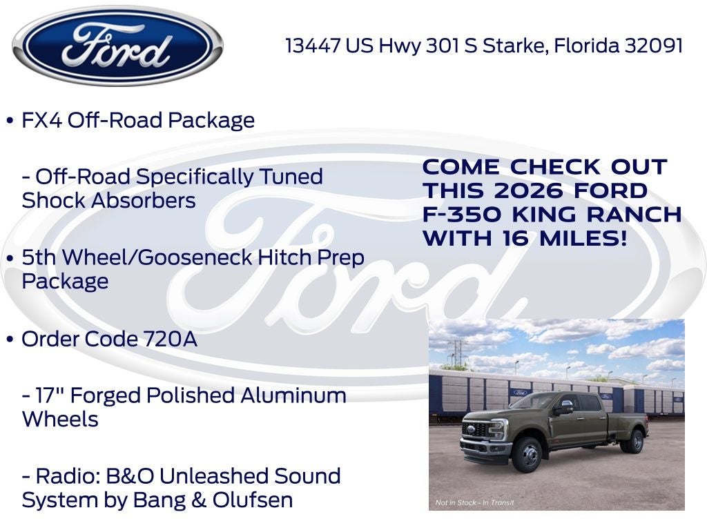 2026 Ford F-350SD King Ranch DRW 720A