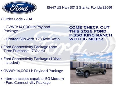 2026 Ford F-350SD King Ranch DRW 720A