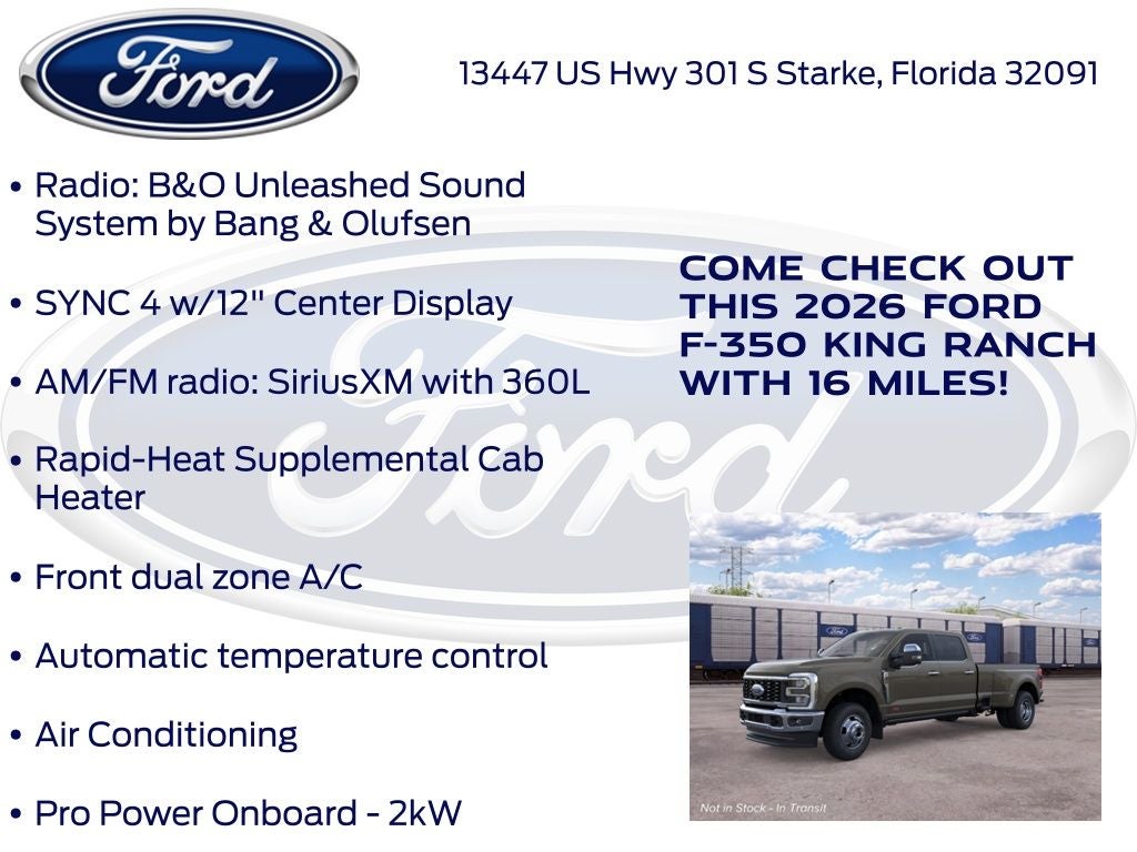 2026 Ford F-350SD King Ranch DRW 720A