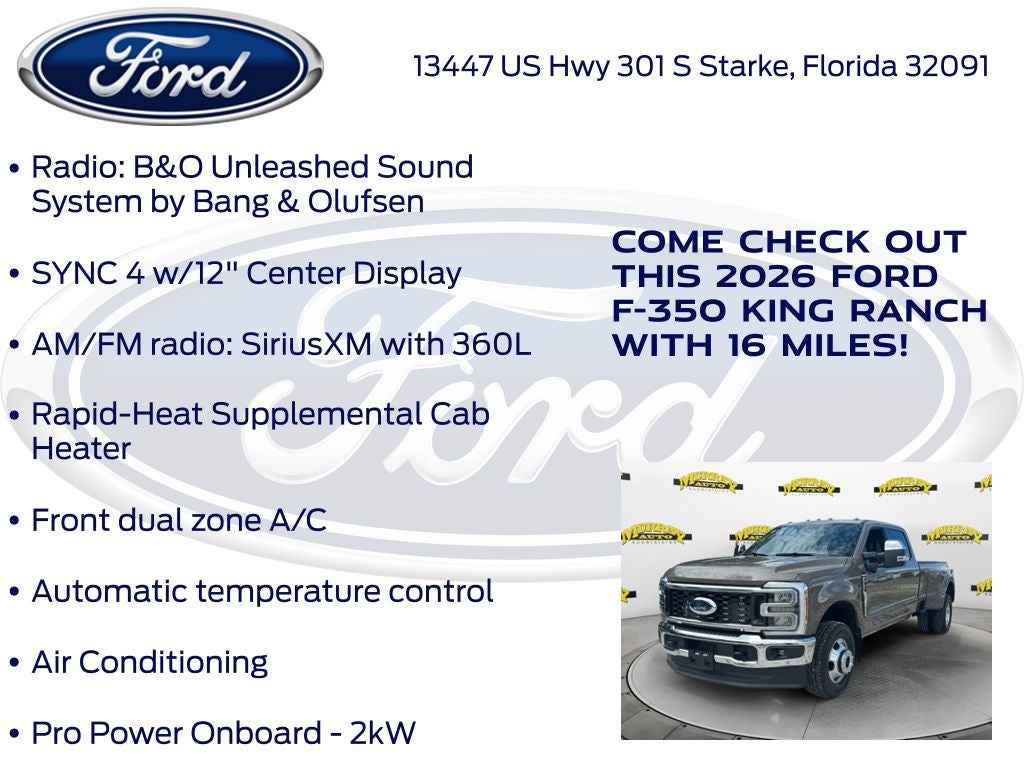 2026 Ford F-350SD King Ranch DRW 720A