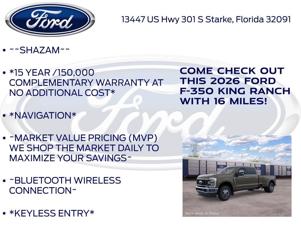 2026 Ford F-350SD King Ranch DRW 720A