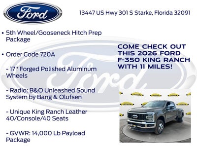 2026 Ford F-350SD King Ranch DRW 720A
