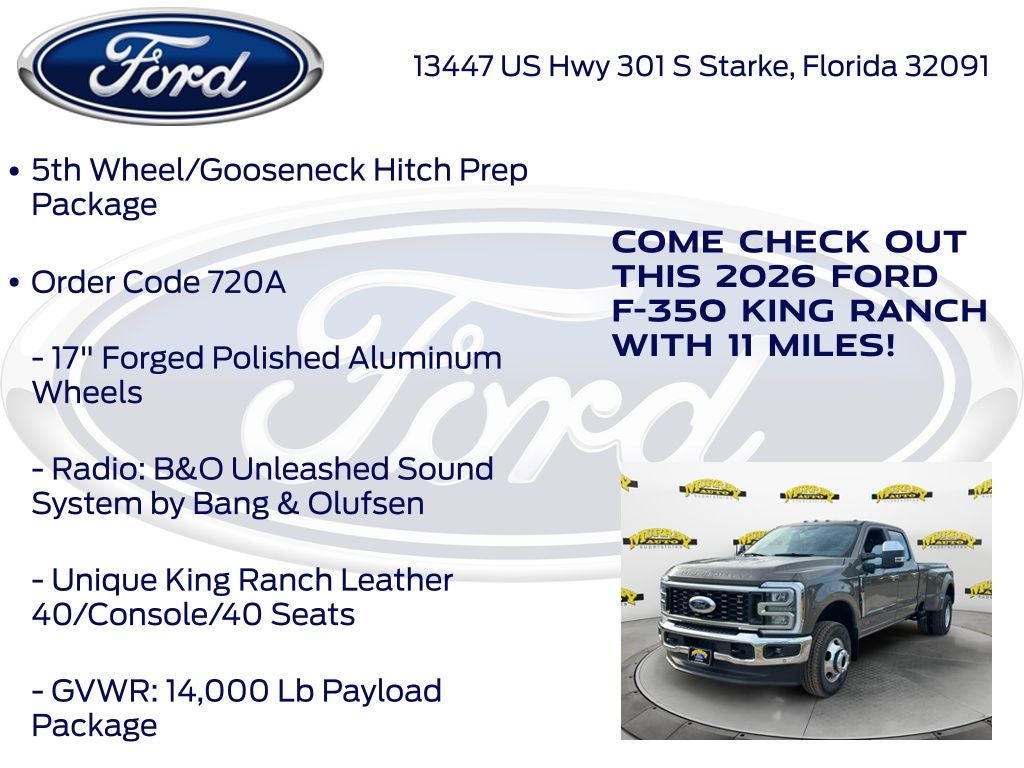 2026 Ford F-350SD King Ranch DRW 720A