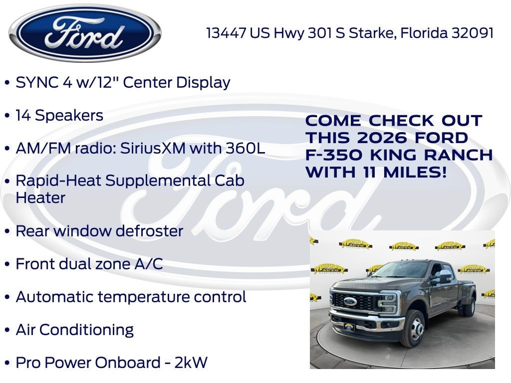 2026 Ford F-350SD King Ranch DRW 720A