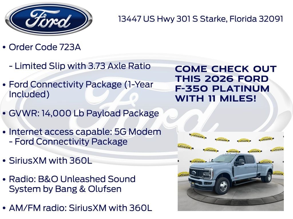 2026 Ford F-350SD Platinum 723A