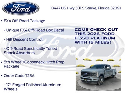 2026 Ford F-350SD Platinum DRW 723A