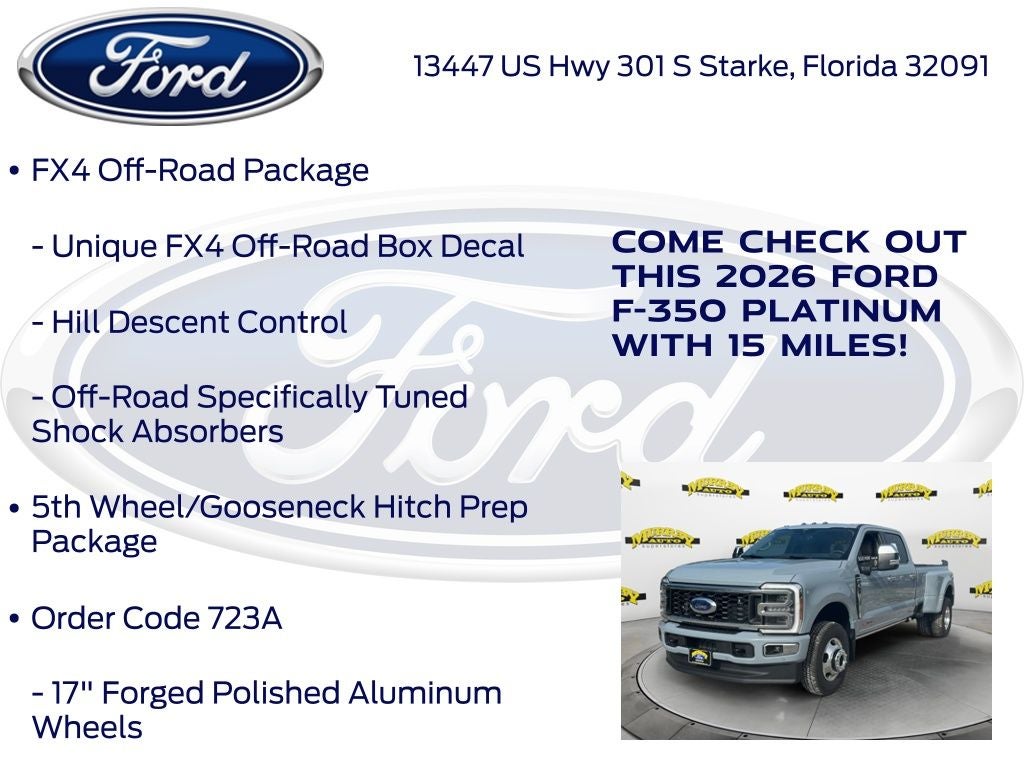 2026 Ford F-350SD Platinum DRW 723A