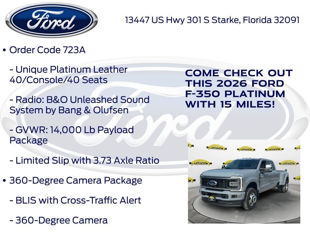 2026 Ford F-350SD Platinum DRW 723A