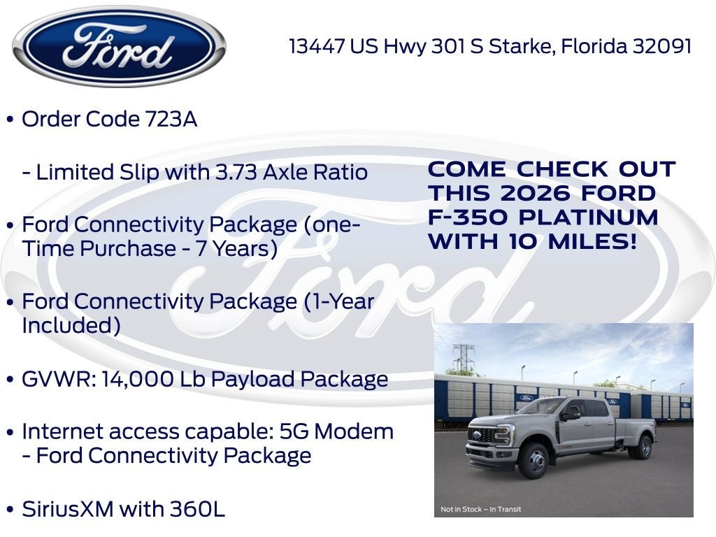 2026 Ford F-350SD Platinum 723A