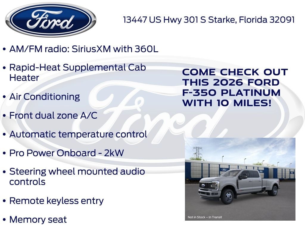 2026 Ford F-350SD Platinum 723A