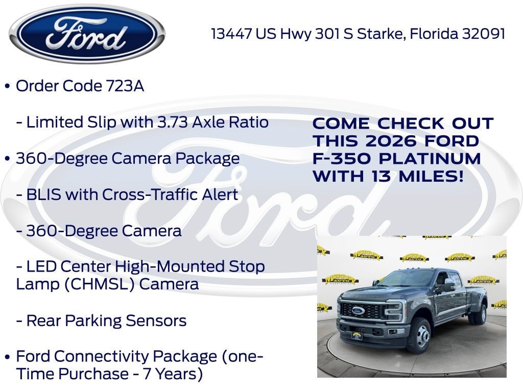 2026 Ford F-350SD Platinum DRW 723A
