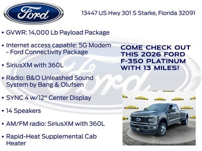 2026 Ford F-350SD Platinum DRW 723A