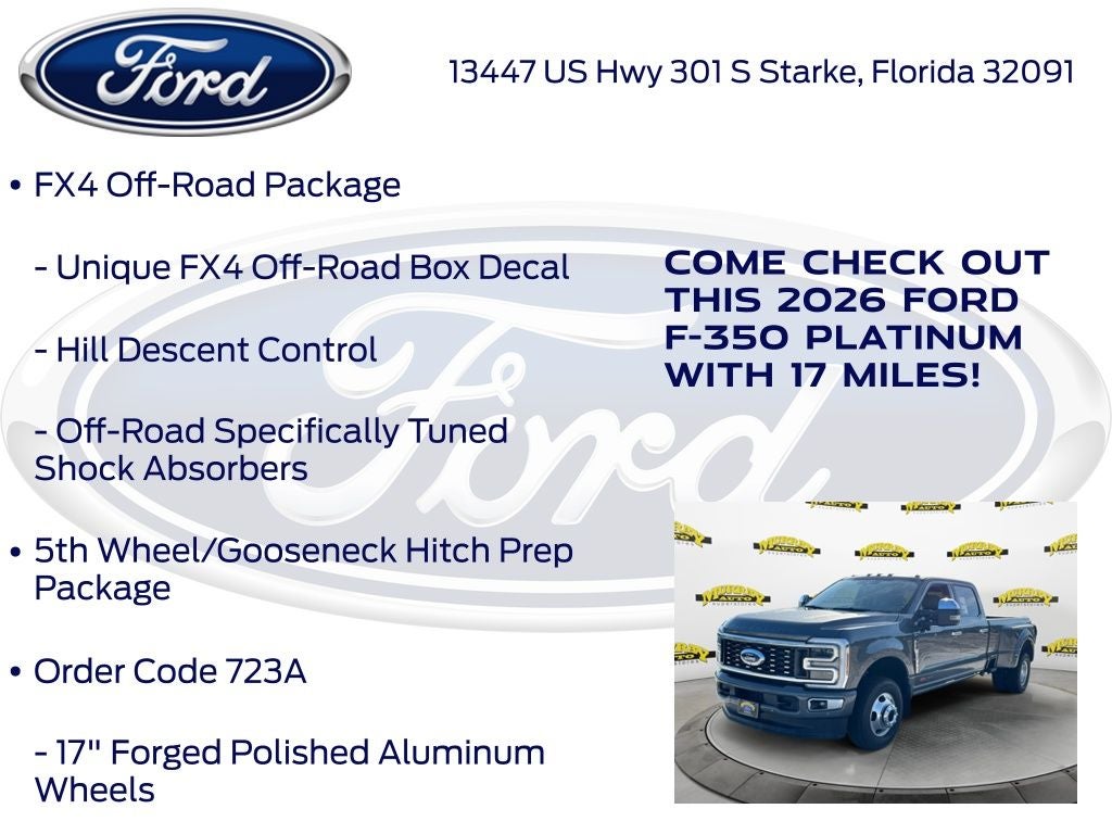2026 Ford F-350SD Platinum DRW 723A