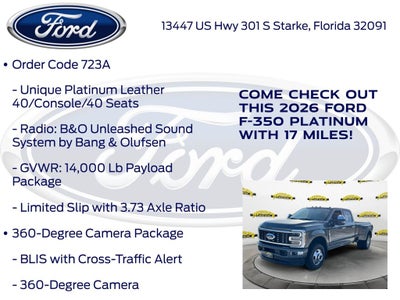 2026 Ford F-350SD Platinum DRW 723A