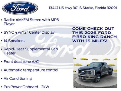 2026 Ford F-350SD King Ranch DRW 720A