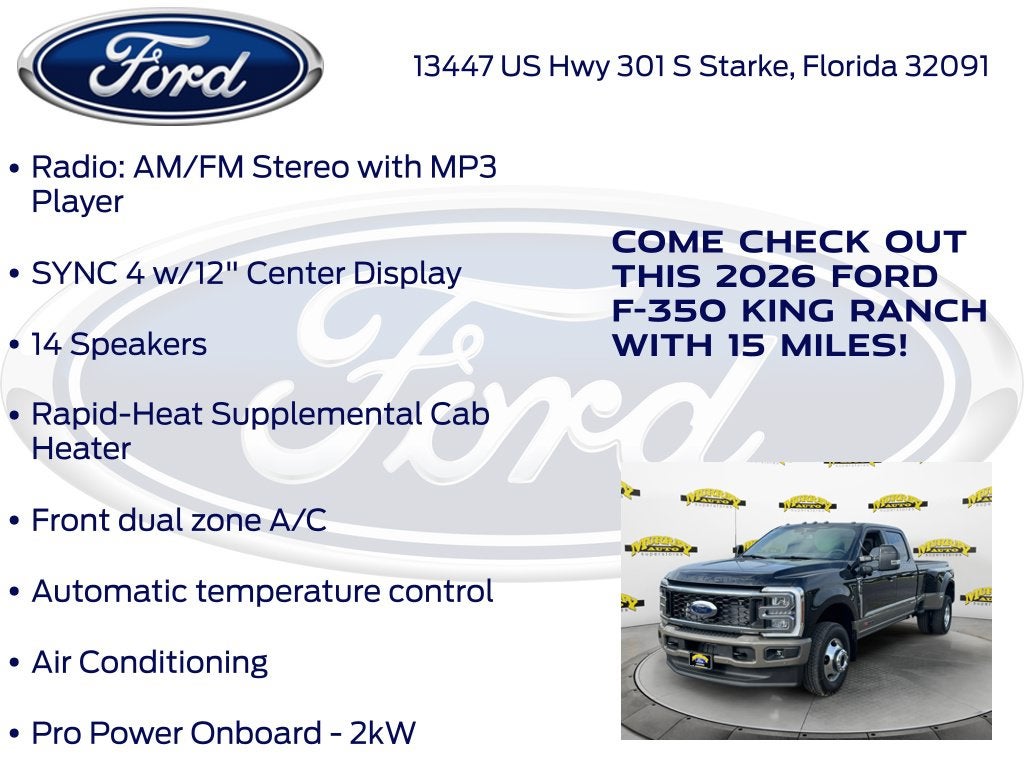 2026 Ford F-350SD King Ranch DRW 720A
