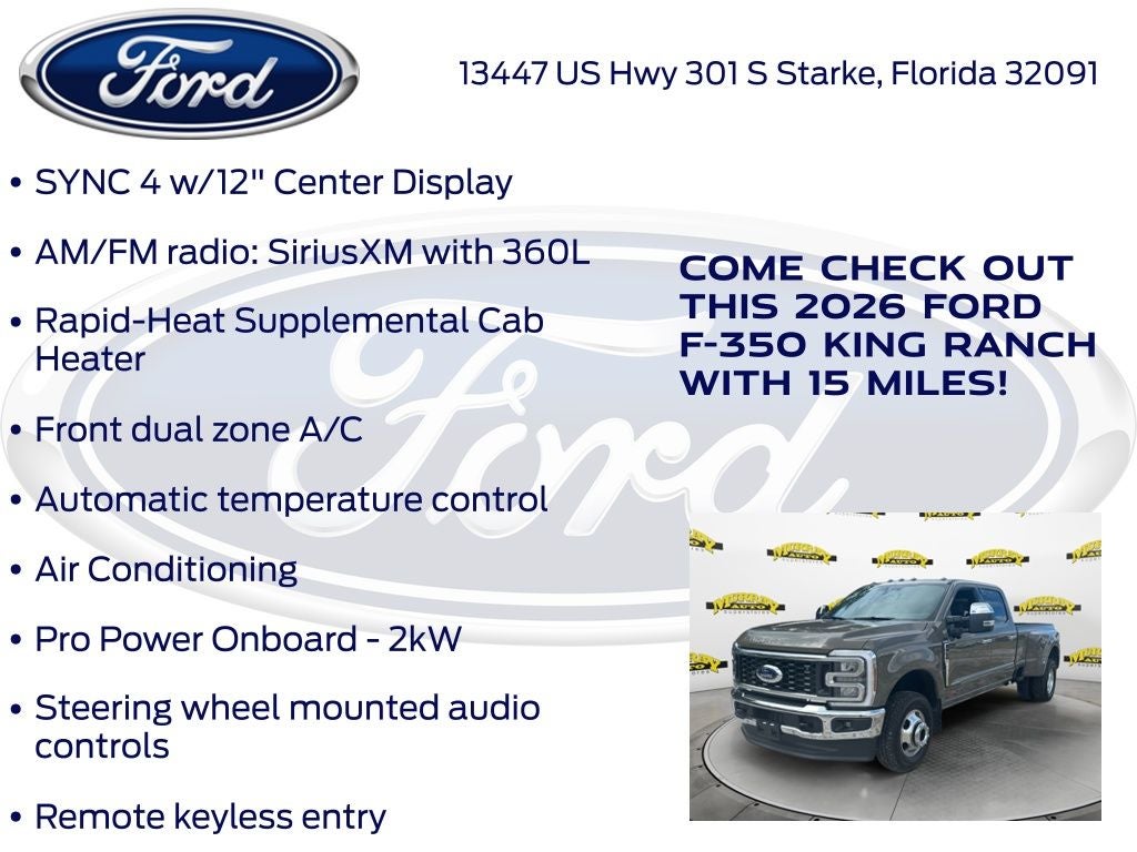 2026 Ford F-350SD King Ranch DRW 720A