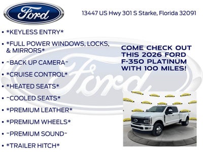 2026 Ford F-350SD Platinum DRW 723A