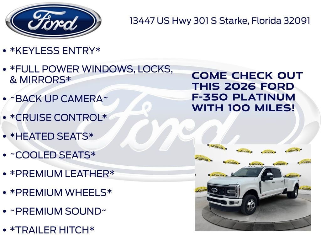 2026 Ford F-350SD Platinum DRW 723A