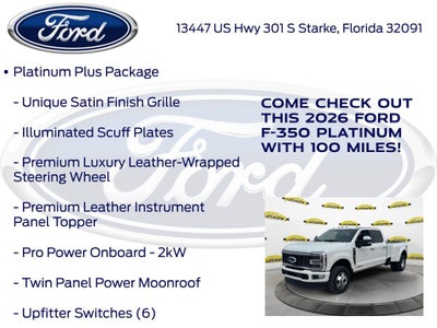 2026 Ford F-350SD Platinum DRW 723A