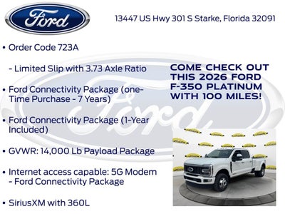 2026 Ford F-350SD Platinum DRW 723A