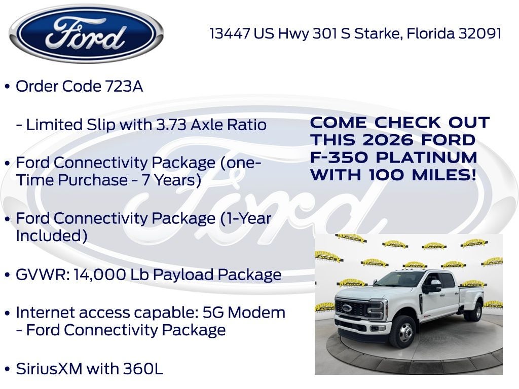 2026 Ford F-350SD Platinum DRW 723A
