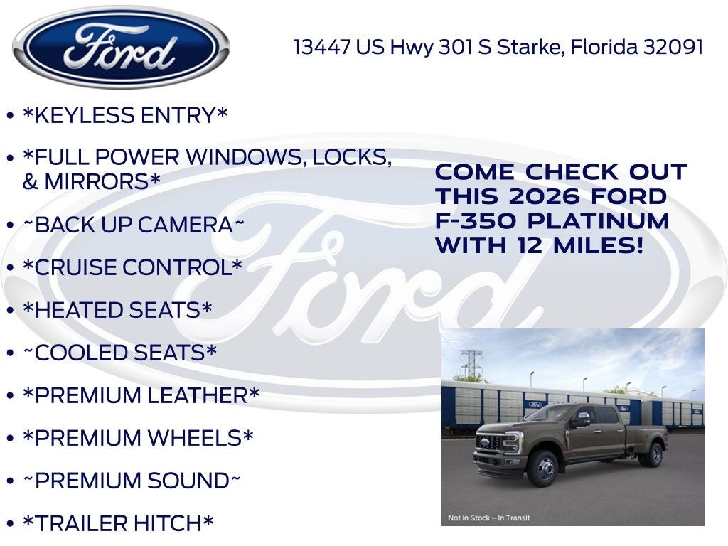 2026 Ford F-350SD Platinum 723A