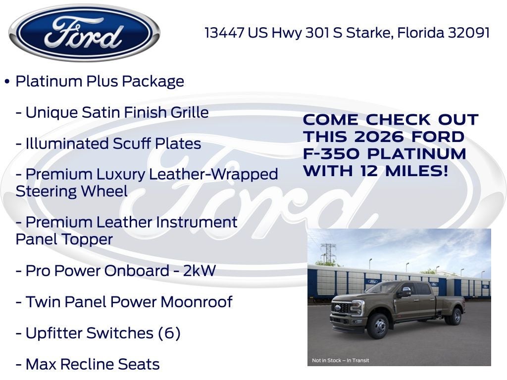 2026 Ford F-350SD Platinum 723A