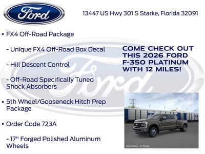 2026 Ford F-350SD Platinum 723A
