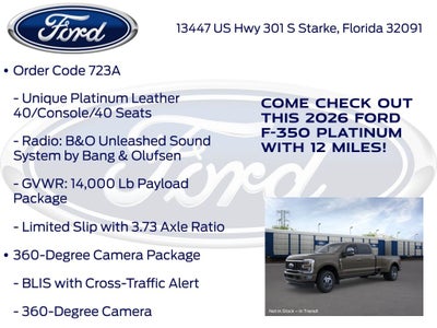2026 Ford F-350SD Platinum 723A