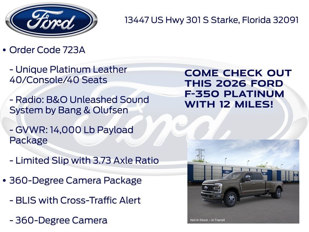 2026 Ford F-350SD Platinum 723A