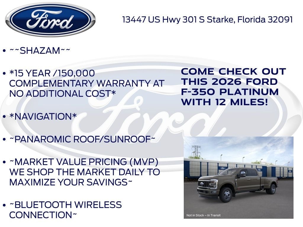 2026 Ford F-350SD Platinum 723A