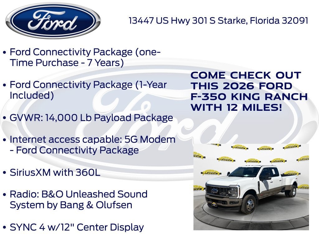 2026 Ford F-350SD King Ranch DRW 720A