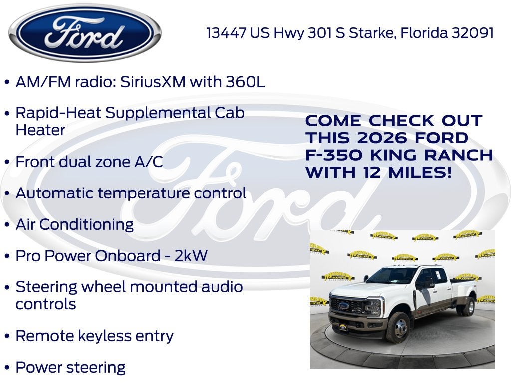 2026 Ford F-350SD King Ranch DRW 720A