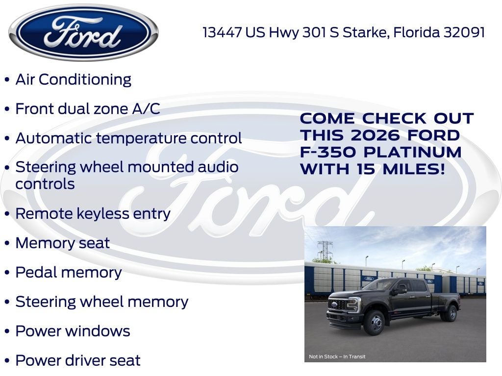 2026 Ford F-350SD Platinum 723A