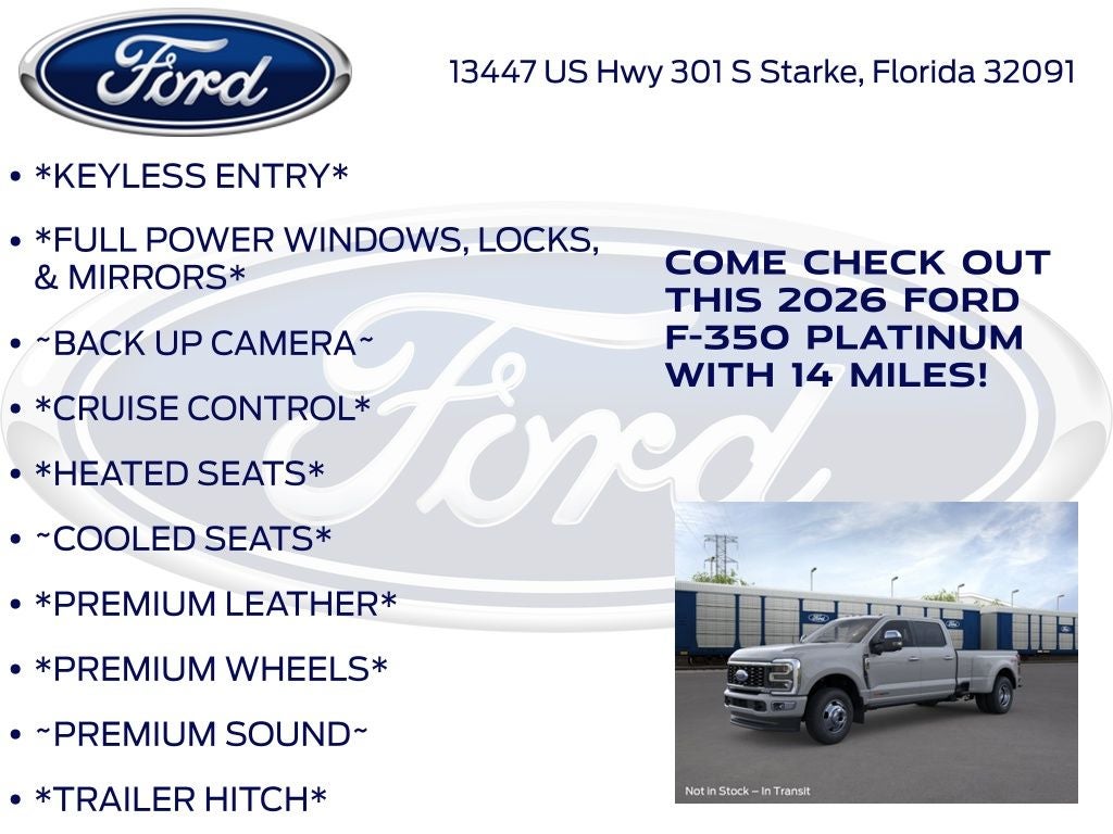 2026 Ford F-350SD Platinum 723A