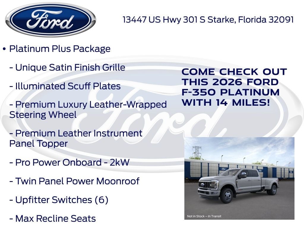 2026 Ford F-350SD Platinum 723A