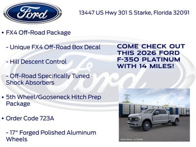 2026 Ford F-350SD Platinum 723A