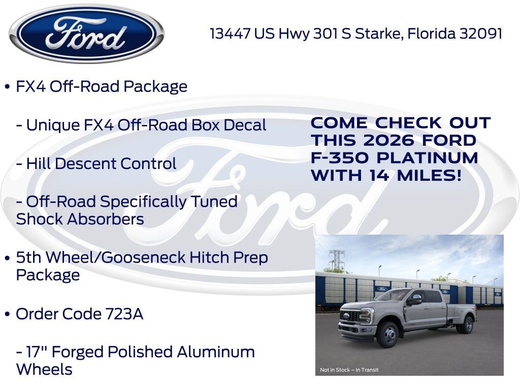 2026 Ford F-350SD Platinum 723A