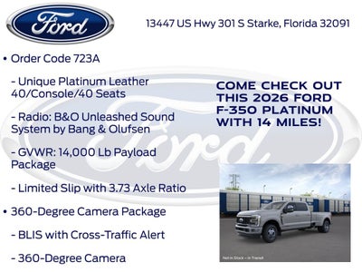 2026 Ford F-350SD Platinum 723A