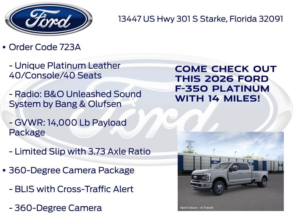 2026 Ford F-350SD Platinum 723A