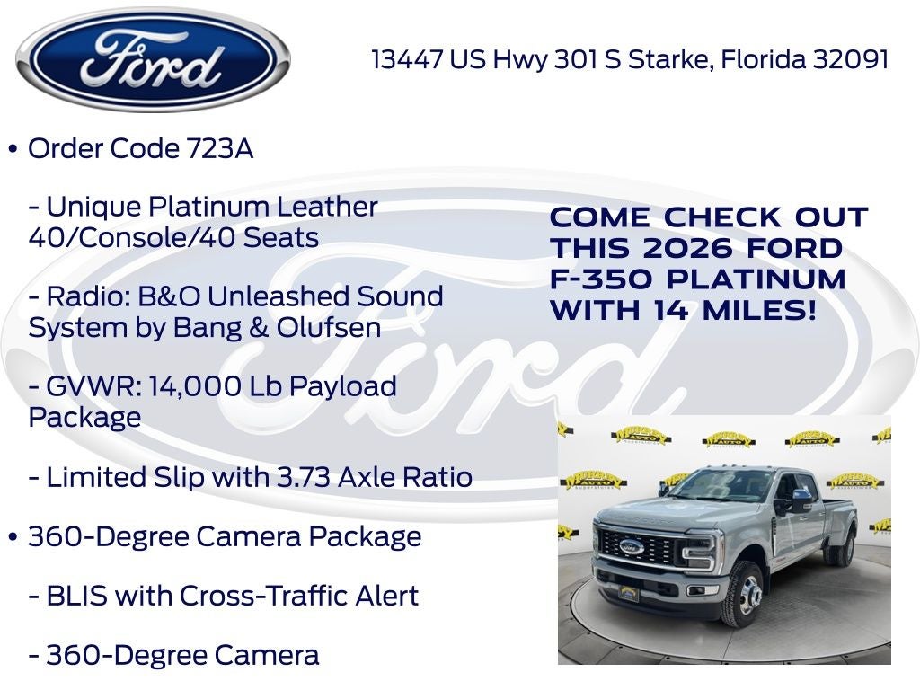 2026 Ford F-350SD Platinum DRW 723A