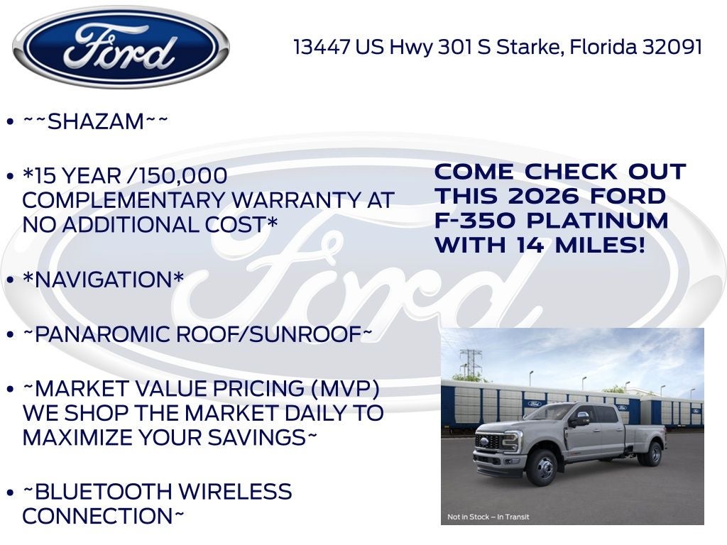 2026 Ford F-350SD Platinum 723A