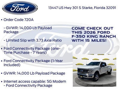 2026 Ford F-350SD King Ranch DRW 720A