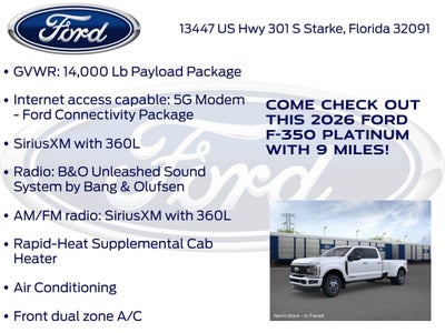 2026 Ford F-350SD Platinum 723A